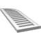 Ekena Millwork Quarter Round Top Right Surface Mount PVC Gable Vent w/ 2"W x 1-1/2"P Brickmould Frame, 12"W x 38"H GVPQR12X3802SF - alternate 5